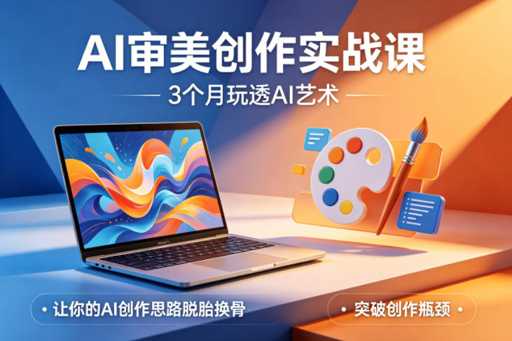AI审美创作实战课，3个月玩透AI艺术，让你的AI创作思路脱胎换骨，突破创作瓶颈-源创文化