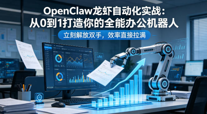 OpenClaw龙虾自动化实战：从0到1打造你的全能办公机器人，立刻解放双手，效率直接拉满-源创文化