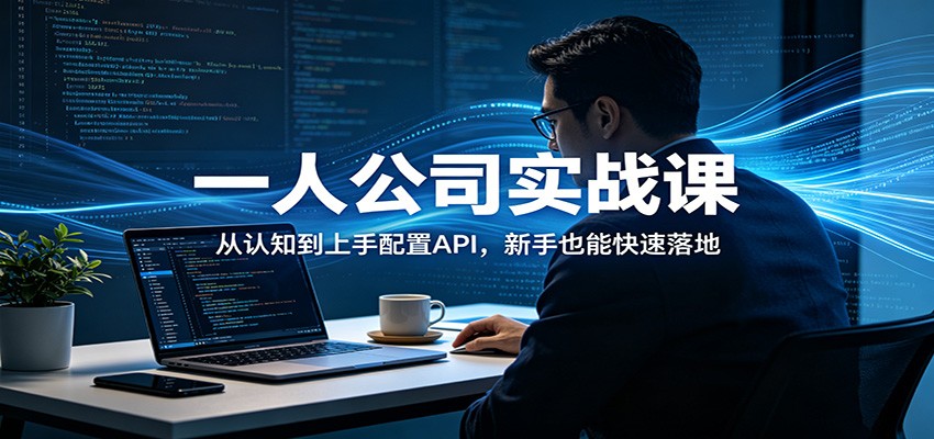 一人公司实战课：从认知到上手配置API，新手也能快速落地-源创文化