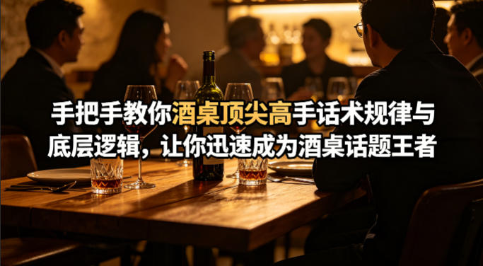 付费文章：手把手教你酒桌顶尖高手话术规律与底层逻辑，让你迅速成为酒桌话题王者(二十年全网独家经验分享)-源创文化