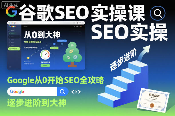 谷歌SEO实操课，Google从0开始SEO全攻略，逐步进阶到大神(更新26年)-源创文化
