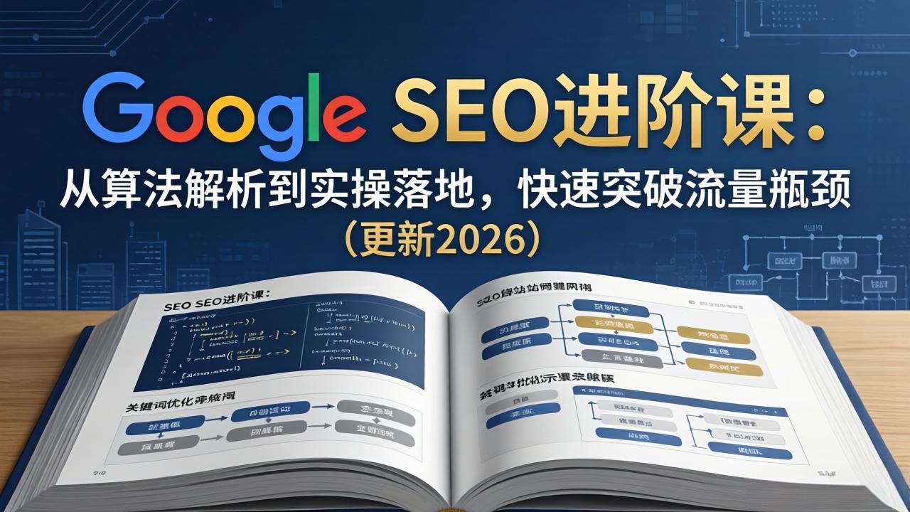 Google SEO进阶课：从算法解析到实操落地，快速突破流量瓶颈(更新2026-源创文化