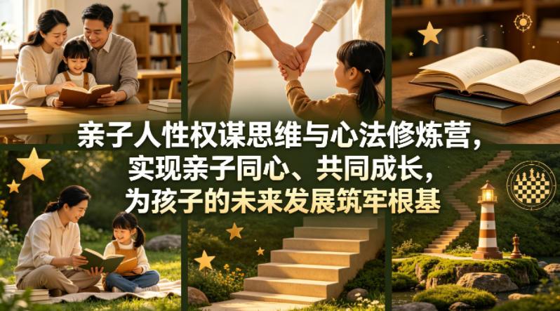 亲子人性权谋思维与心法修炼营，实现亲子同心、共同成长，为孩子的未来发展筑牢根基【音频】-源创文化