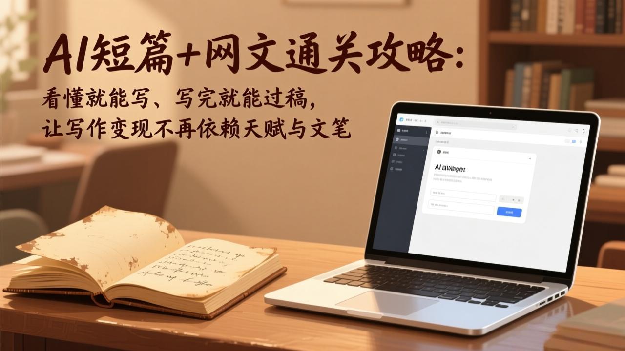 AI短篇+网文通关攻略-更新4月：看懂就能写、写完就能过稿，让写作变现不再依赖天赋与文笔-源创文化