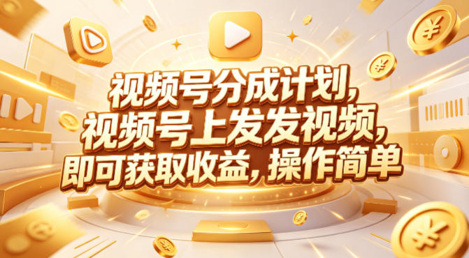 视频号分成计划，599元众筹的Red团队课程，视频号上发发视频，即可获取收益，操作简单-源创文化