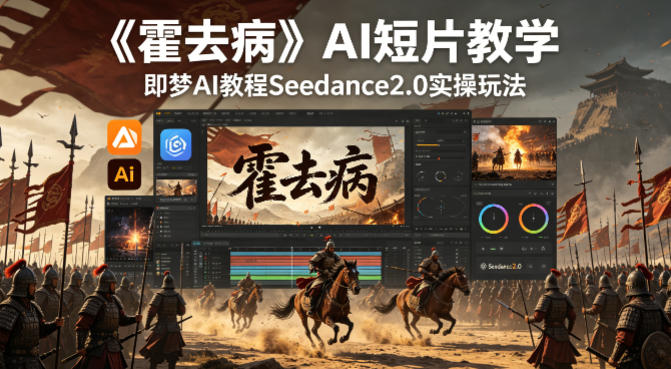 《霍去病》AI短片教学，即梦AI教程Seedance2.0实操玩法-源创文化