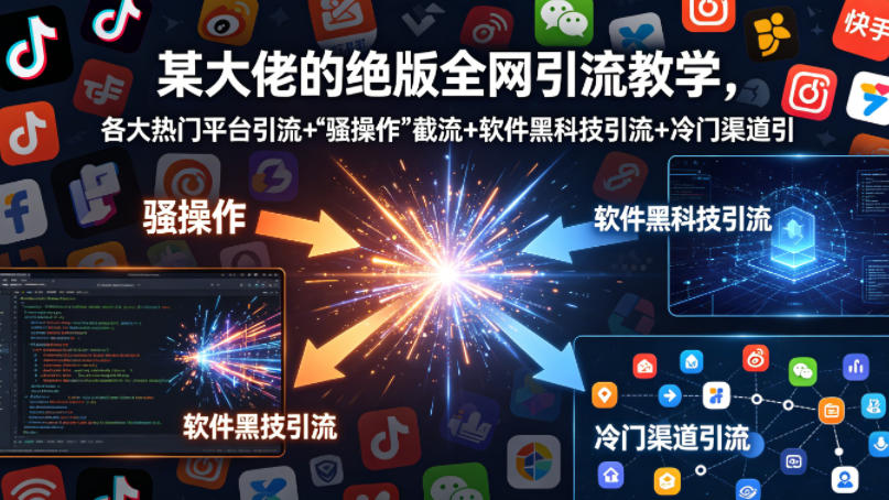 某大佬的绝版全网引流教学，各大热门平台引流+-源创文化