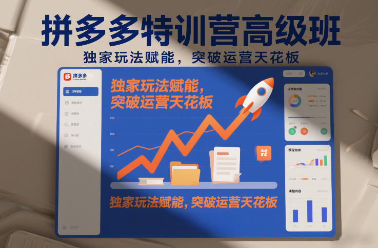 拼多多特训营高阶班，独家玩法赋能，突破运营天花板(更新26年4月24日)-源创文化