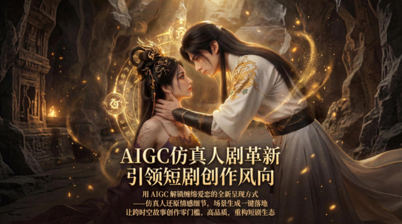 AIGC仿真人《合欢宗》短剧教学，用AIGC解锁缠绵爱恋的全新呈现方式，让跨时空故事创作零门槛、高品质，重构短剧生态-源创文化