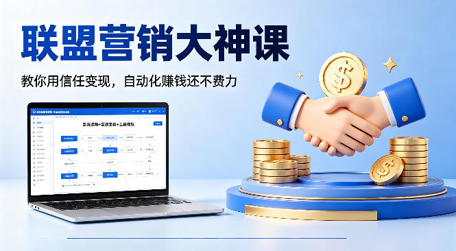 联盟营销大神课，教你用信任变现，自动化賺钱还不费力【原创双语字幕】-源创文化