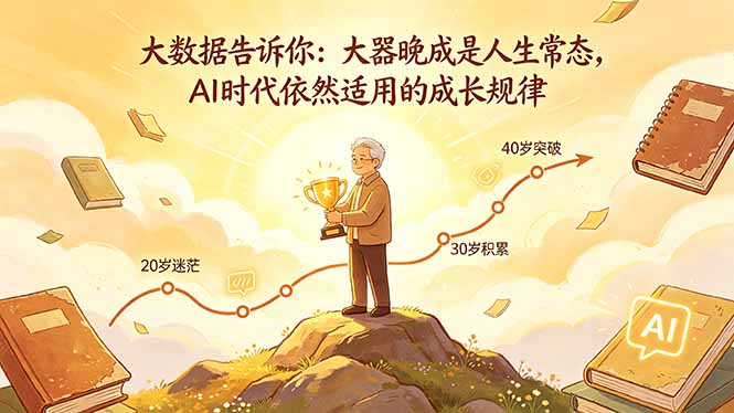 付费文章：大数据告诉你：大器晚成是人生常态，AI 时代依然适用的成长规律-源创文化