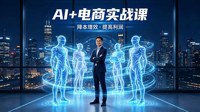 AI+电商实战课，1人+N个AI 智能体，把SOP变AI员工，实现降本增效提高利润-源创文化
