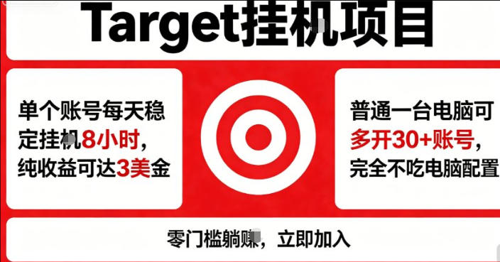 海外平台Target商品浏览曝光，24小时运行无需人工值守，日收益100美刀+电脑可多开【揭秘】-源创文化