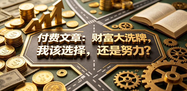 付费文章：财富大洗牌，我该选择，还是努力？-源创文化