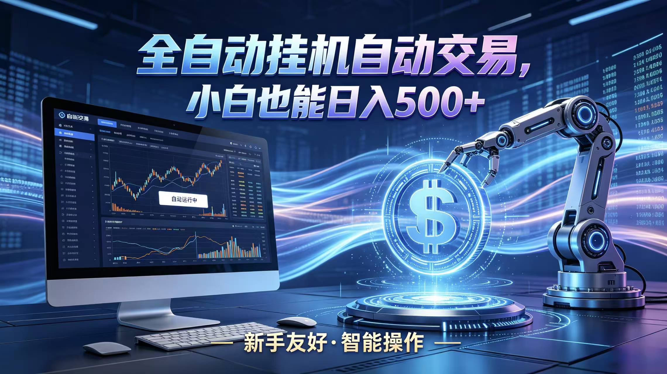 全新智能化交易助手,傻瓜式操作,小白也能快速上手,轻松实现日入500+-源创文化