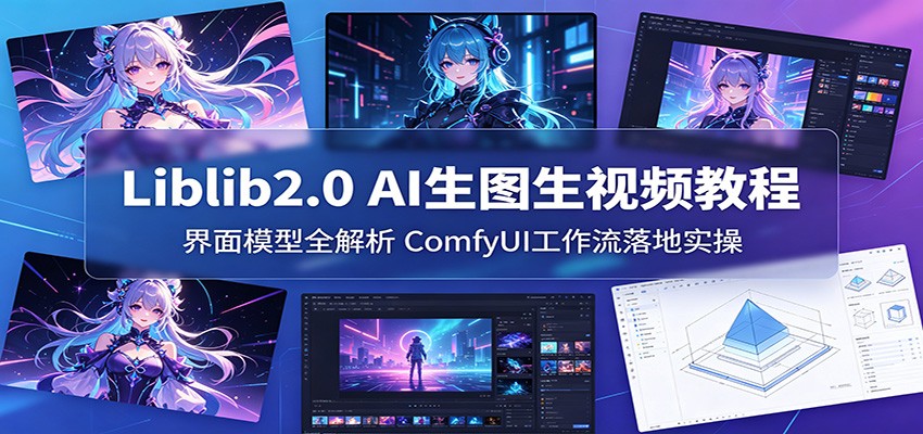 Liblib2.0 AI生图生视频教程：界面模型全解析，ComfyUI工作流落地实操-源创文化