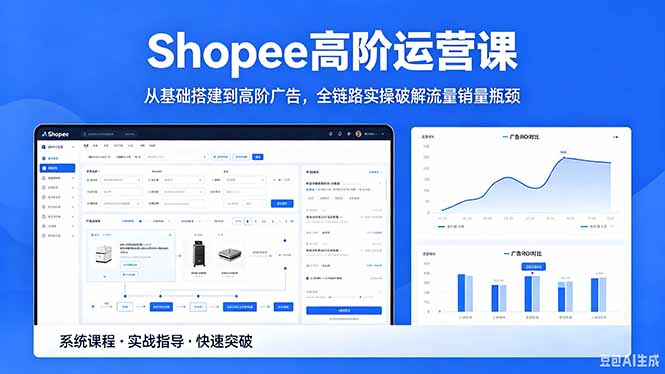 Shopee高阶运营课-2026年5月更新，从基础搭建到高阶广告，全链路实操破解流量销量瓶颈-源创文化