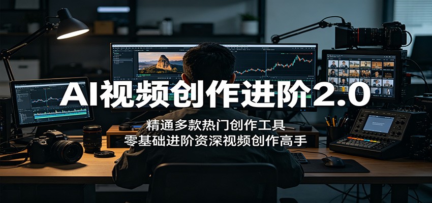AI视频创作进阶2.0：精通多款热门创作工具，零基础进阶资深视频创作高手-源创文化