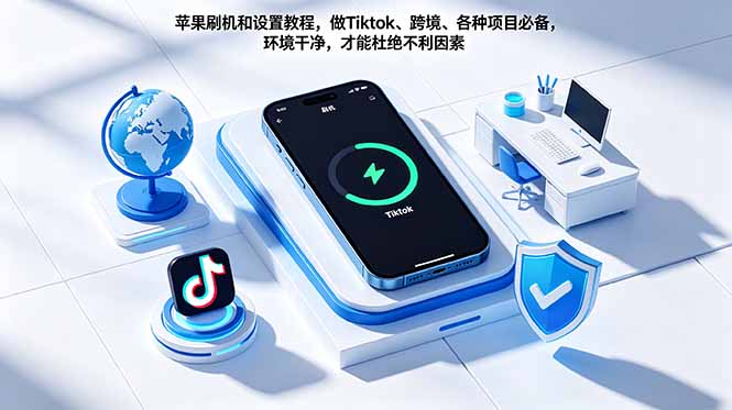 苹果刷机和设置教程，做Tiktok、跨境、各种项目必备，环境干净，才能杜绝不利因素-源创文化