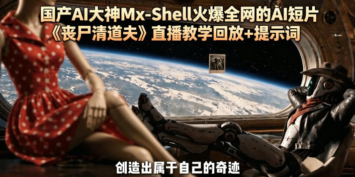 国产AI大神Mx-Shell火爆全网的AI短片《丧尸清道夫》直播教学回放+提示词-源创文化