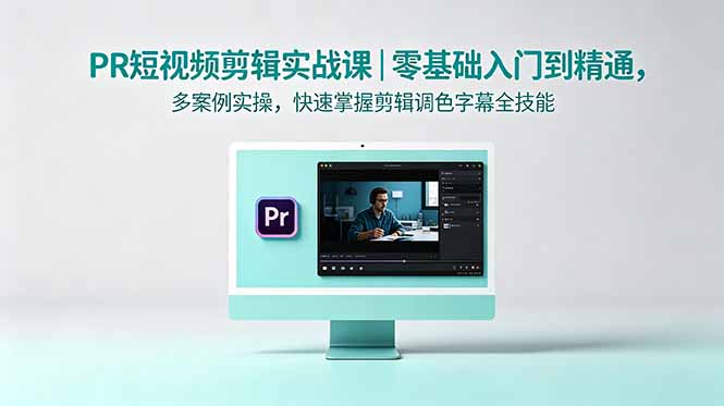 PR短视频剪辑实战课｜零基础入门到精通，多案例实操，快速掌握剪辑调色字幕全技能-源创文化