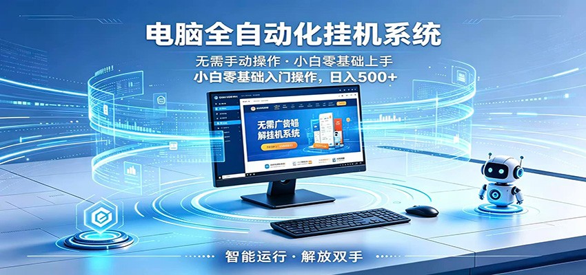 智能广告挂机无需值守，小白上手轻松实现每日增收-源创文化