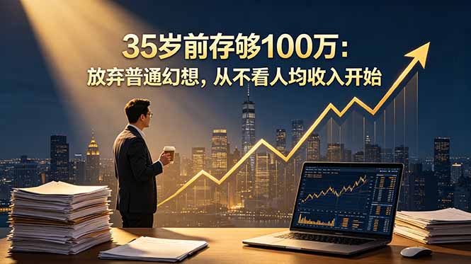 35岁前存够100万:放弃普通幻想,从不看人均收入开始-源创文化