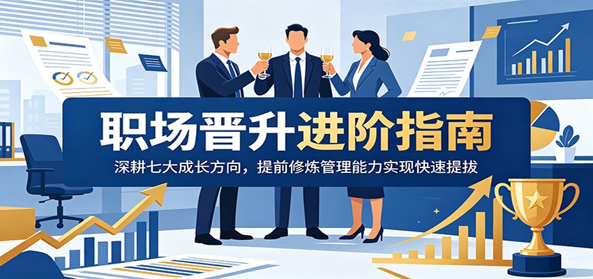 职场晋升进阶指南:深耕七大成长方向,提前修炼管理能力实现快速提拔-源创文化
