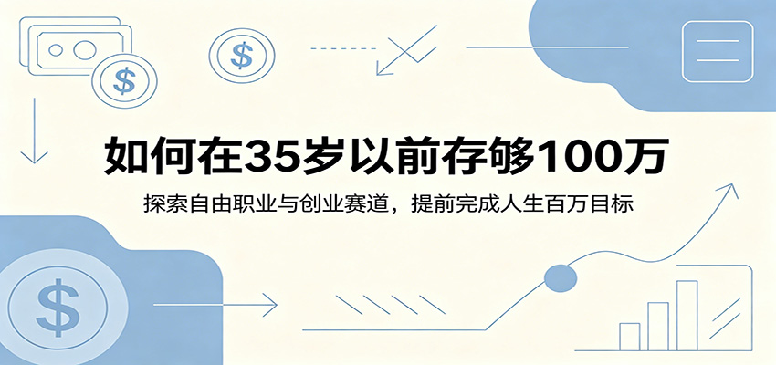 如何在35岁以前存够100万：探索自由职业与创业赛道，提前完成人生百万目标-源创文化