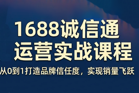 看山老师·阿里巴巴1688诚信通运营课程-源创文化