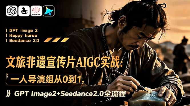 文旅非遗宣传片AIGC实战:一人导演组从0到1,GPT Image2+Seedance2.0全流程-源创文化