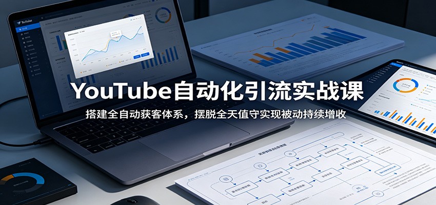 YouTube自动化引流实战课：搭建全自动获客体系，摆脱全天值守实现被动持续增收-源创文化
