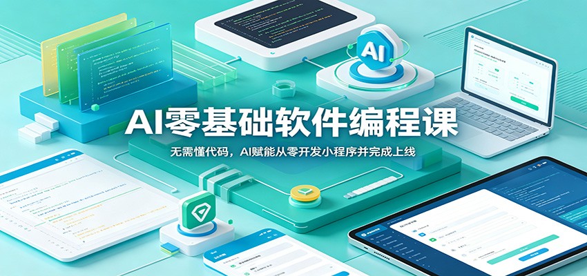 AI零基础软件编程课:无需懂代码,AI赋能从零开发小程序并完成上线-源创文化