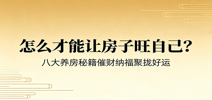 付费文章《怎么才能让房子旺自己？》八大养房秘籍催财纳福聚拢好运-源创文化