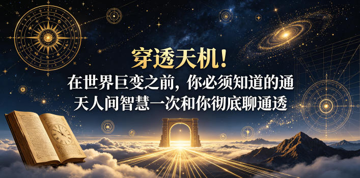 付费文章：穿透天机！在世界巨变之前，你必须知道的通天人间智慧一次和你彻底聊通透-源创文化