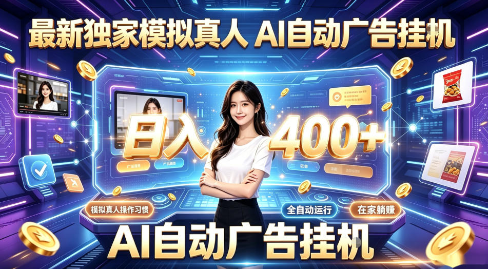 最新独家模拟真人，AI自动挂号挂G，日入400+，全程全自动运行，无需人工【揭秘】-源创文化