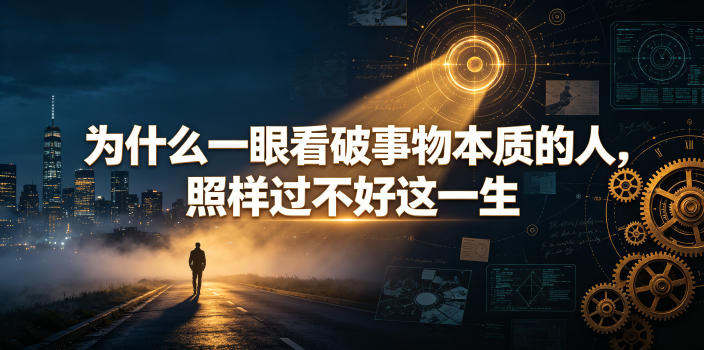 付费文章：为什么一眼看破事物本质的人，照样过不好这一生-源创文化