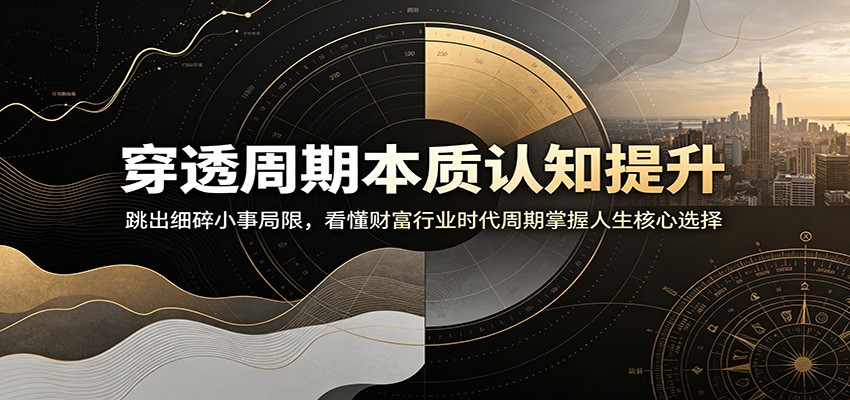 穿透周期本质认知提升：跳出细碎小事局限，看懂财富行业时代周期掌握人生核心选择-源创文化