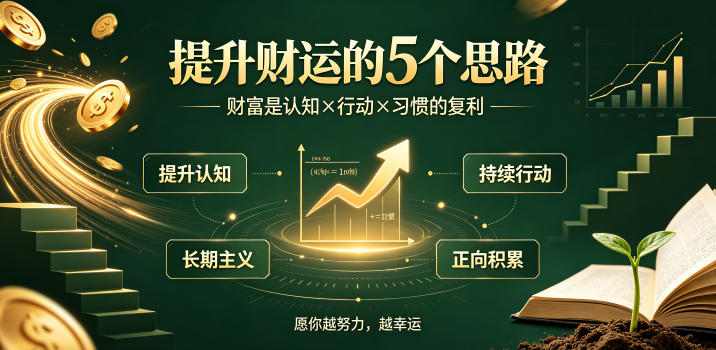付费文章：提升财运的5个思路——财富是认知x行动x习惯的复利，愿你越努力，越幸运-源创文化