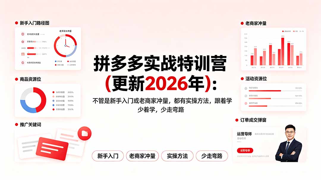 拼多多实战特训营(更新2026年-源创文化