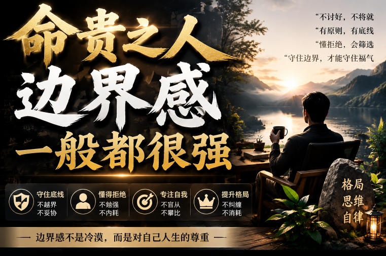 付费文章：命贵之人，边界感一般都很强-源创文化