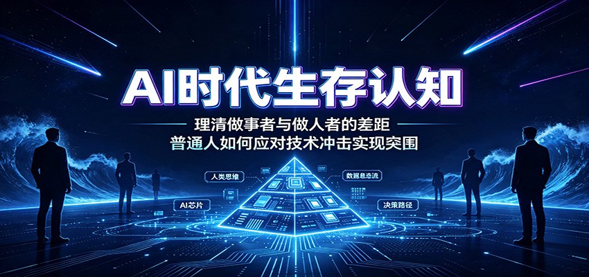 AI时代生存认知：理清做事者与做人者的差距，普通人如何应对技术冲击实现突围-源创文化