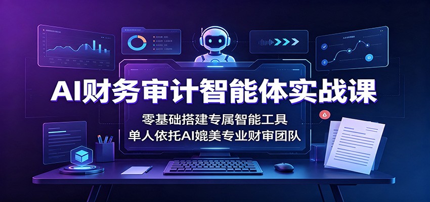 AI财务审计智能体实战课：零基础搭建专属智能工具，单人依托AI媲美专业财审团队-源创文化