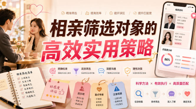 付费文章:相亲筛选对象的高效实用策略-源创文化