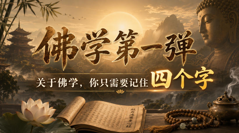 付费文章:佛学第一弹,关于佛学,你只需要记住四个字-源创文化