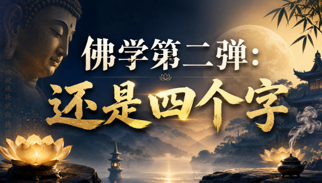 付费文章：佛学第二弹：还是四个字-源创文化