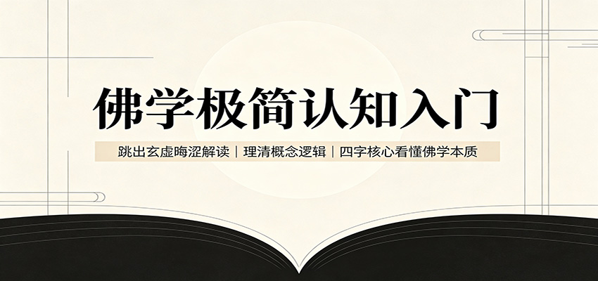 佛学极简认知入门：跳出玄虚晦涩解读，理清概念逻辑，四字核心看懂佛学本质-源创文化