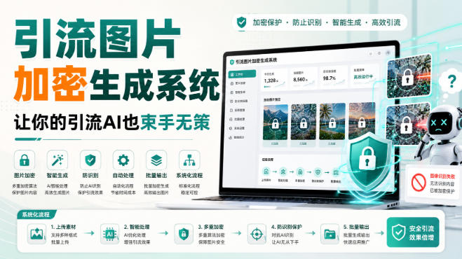 引流图片加密生成系统，让你的引流AI也束手无策-源创文化