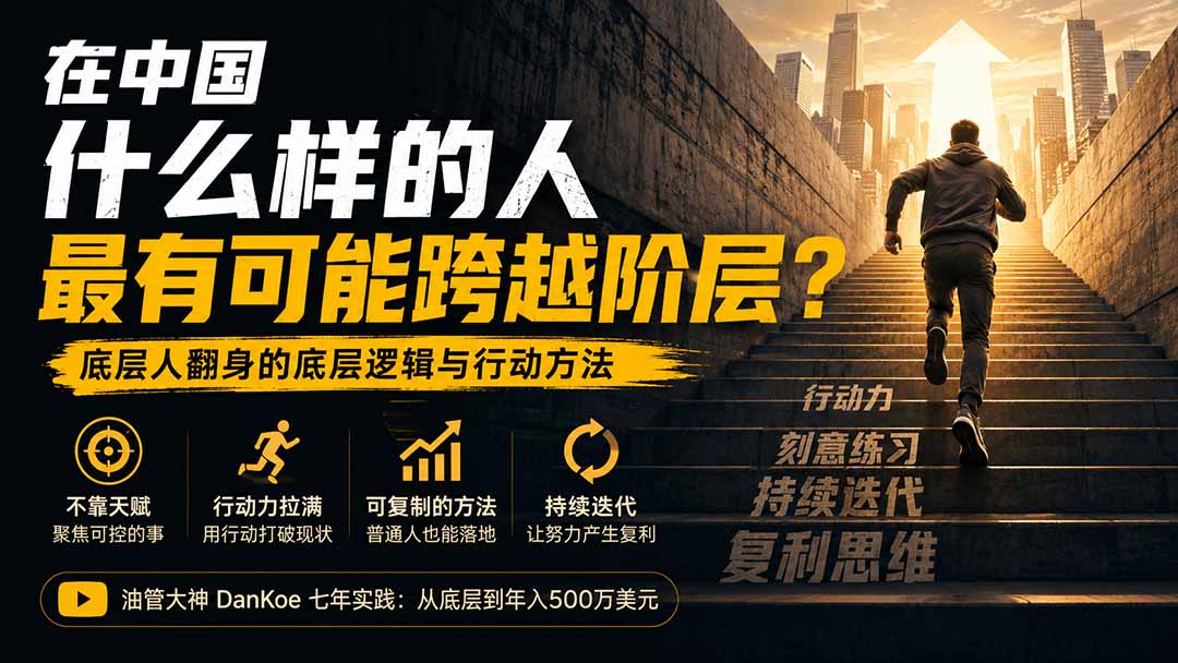 付费文章:在中国什么样的人最有可能跨越阶层?底层人翻身的方法!-源创文化