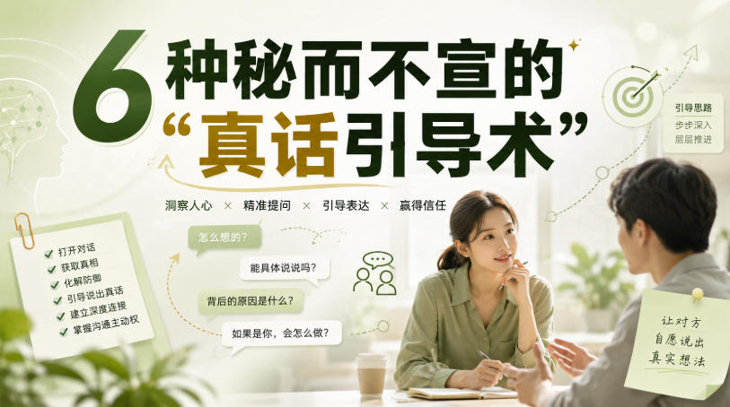 付费文章:6种秘而不宣的“真话引导术”-源创文化